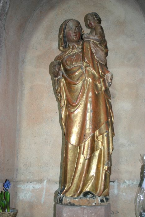 statue : Vierge à l'Enfant - © Ministère de la Culture (France), Conservation des antiquités et des objets d’art de Haute-Loire, tous droits réservés