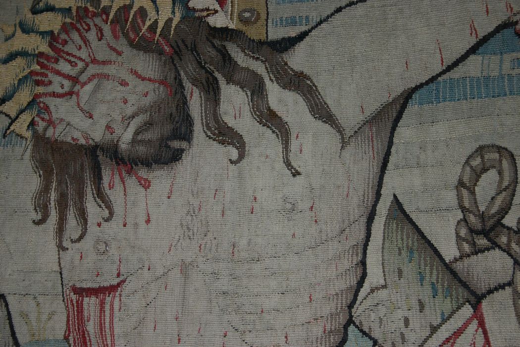 tapisserie : Crucifixion (la), détail