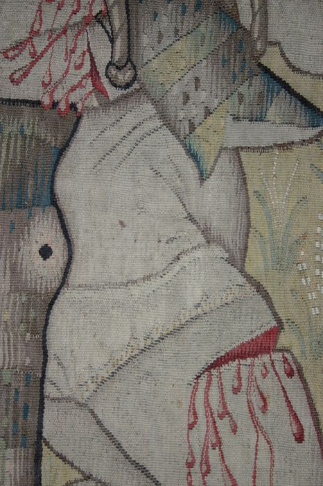 tapisserie : Crucifixion (la), détail