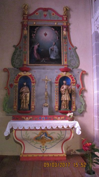 retable, tableau : Sacré Coeur