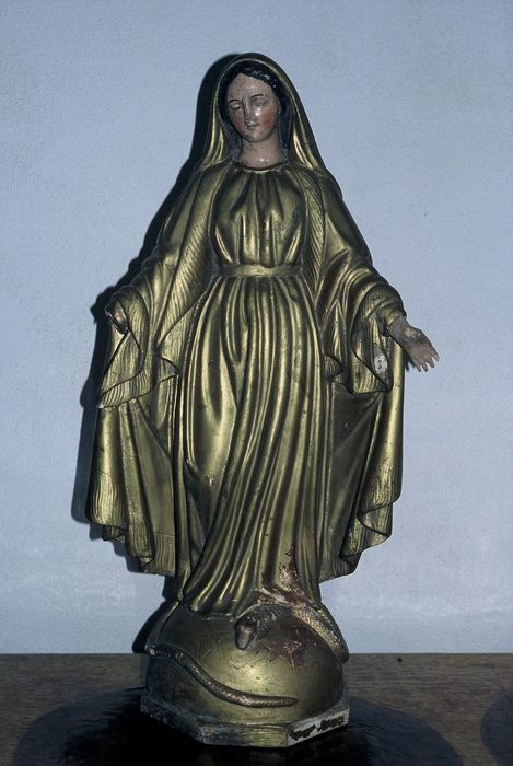 Statue et son socle : Immaculée Conception