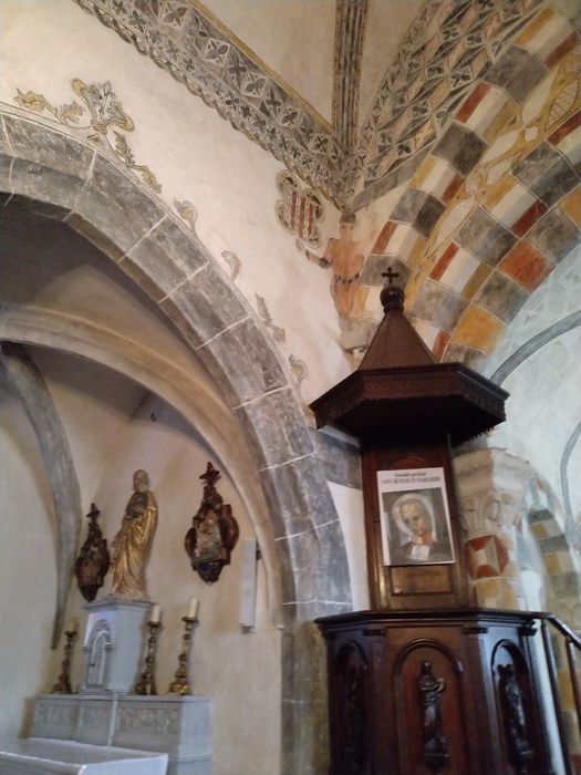 Eglise Saint-Sébastien : Peintures monumentales, vue partielle
