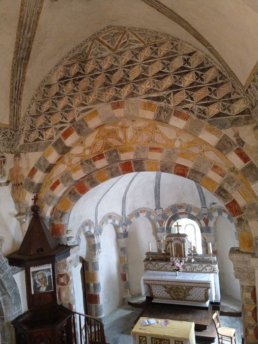 Eglise Saint-Sébastien : Peintures monumentales, vue générale