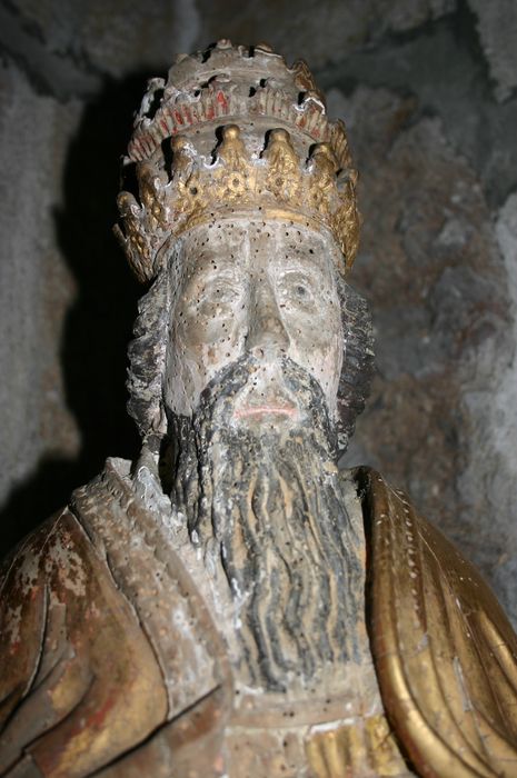 statue : Saint Pierre, détail