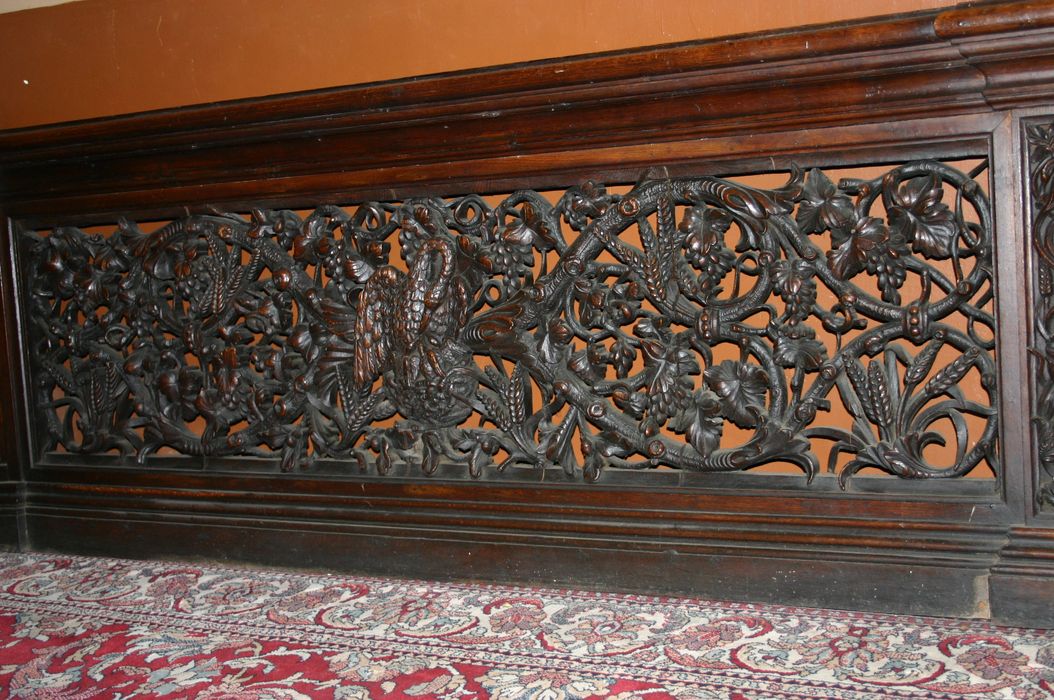 clôture d'autel (table de communion), vue partielle