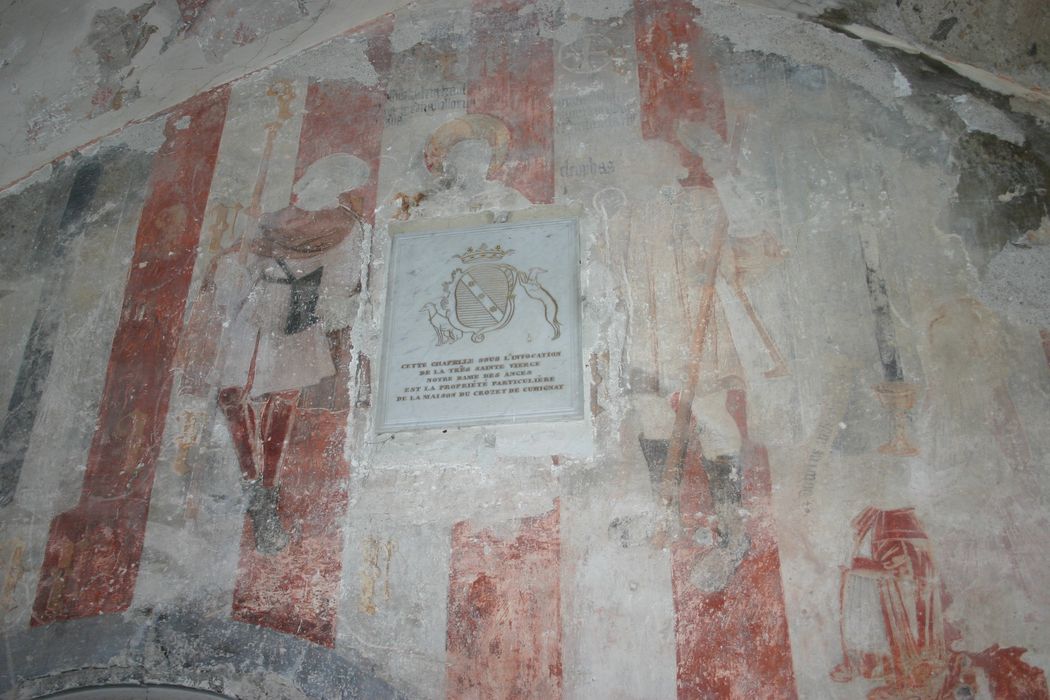 peintures monumentales votives de Jean du Crouzet de Cumignat, vue partielle