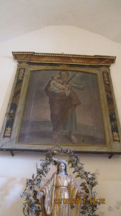 retable et tableau : Saint Joseph et l'Enfant - © Ministère de la Culture (France), Conservation des antiquités et des objets d’art de Haute-Loire, tous droits réservés