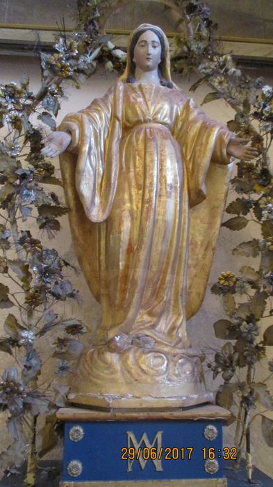 statue : Immaculée Conception - © Ministère de la Culture (France), Conservation des antiquités et des objets d’art de Haute-Loire, tous droits réservés
