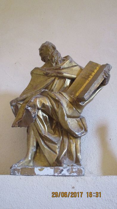 statuette : Moïse tenant les tables de la loi - © Ministère de la Culture (France), Conservation des antiquités et des objets d’art de Haute-Loire, tous droits réservés