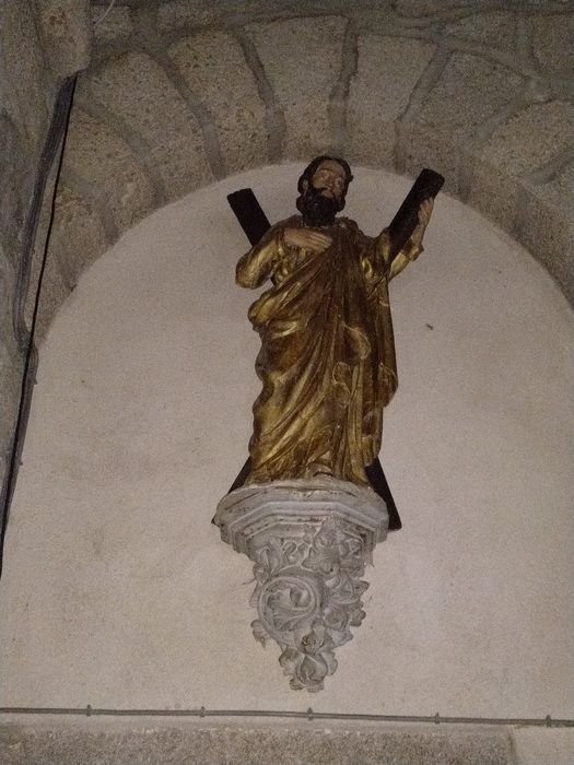statue : Saint André - © Ministère de la Culture (France), Conservation des antiquités et des objets d’art de Haute-Loire, tous droits réservés