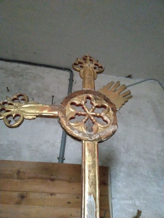 croix de procession, vue partielle - © Ministère de la Culture (France), Conservation des antiquités et des objets d’art de Haute-Loire, tous droits réservés