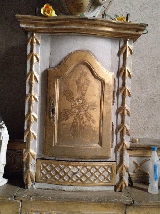 tabernacle de l'autel de la chapelle latérale sud - © Ministère de la Culture (France), Conservation des antiquités et des objets d’art de Haute-Loire, tous droits réservés