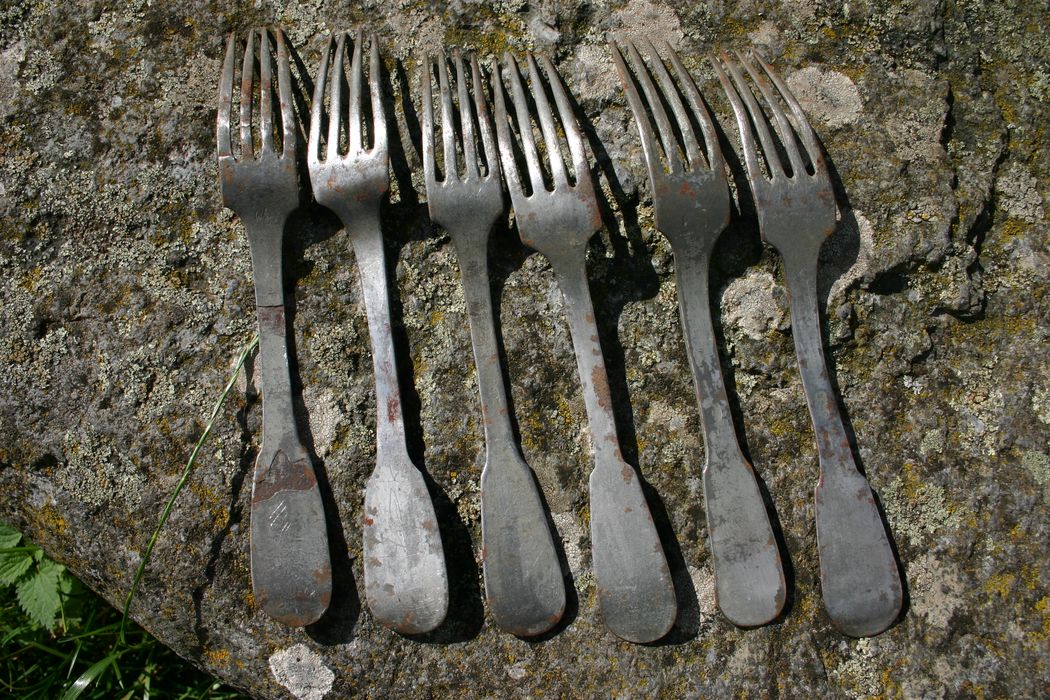 six fourchettes - © Ministère de la Culture (France), Conservation des antiquités et des objets d’art de Haute-Loire, tous droits réservés