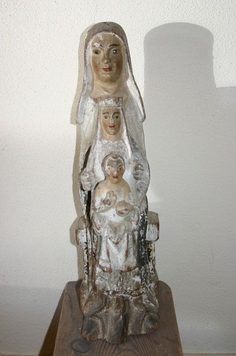 groupe sculpté : sainte Anne trinitaire - © Ministère de la Culture (France), Conservation des antiquités et des objets d’art de Haute-Loire, tous droits réservés