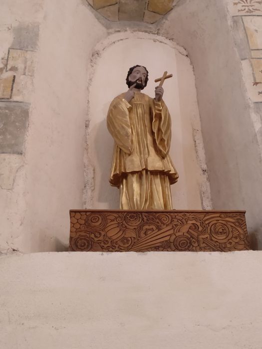 statue : Saint Régis (?) - © Ministère de la Culture (France), Conservation des antiquités et des objets d’art de Haute-Loire, tous droits réservés