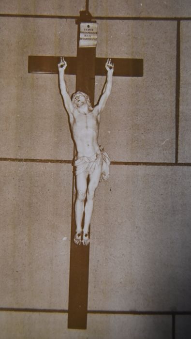 statuette : Christ en croix. - © Ministère de la Culture (France), Conservation des antiquités et des objets d’art de Haute-Loire – Tous droits réservés