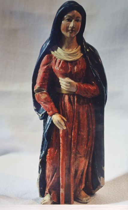 santon de crèche : Vierge - © Ministère de la Culture (France), Conservation des antiquités et des objets d’art de Haute-Loire – Tous droits réservés