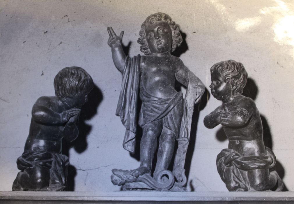 statues : Enfant Jésus, angelots