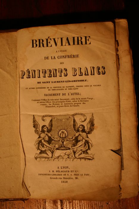 Bréviaire à l'usage des Pénitents Blancs de Grenoble