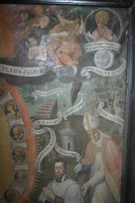 Tableau : Vierge des litanies, détail