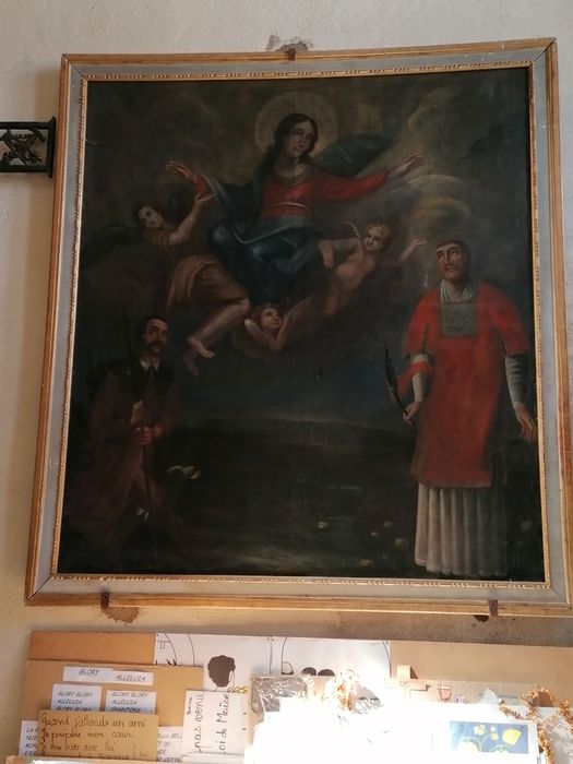Tableau : Saint Etienne et la Vierge à l'Enfant