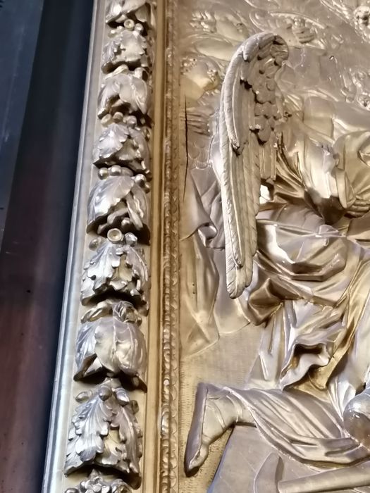 bas-relief : la Mort de saint Joseph, détail