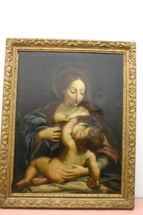 tableau, cadre : Vierge à l'Enfant - © Ministère de la Culture (France), Conservation des antiquités et des objets d’art de Haute-Loire, tous droits réservés