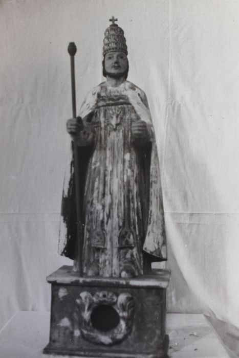 statue-reliquaire : Père éternel ou Saint Pierre - © Ministère de la Culture (France), Conservation des antiquités et des objets d’art de Haute-Loire – Tous droits réservés