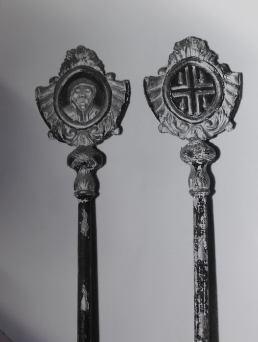 cannes de pénitents : La Mort et Croix - © Ministère de la Culture (France), Conservation des antiquités et des objets d’art de Haute-Loire, tous droits réservés
