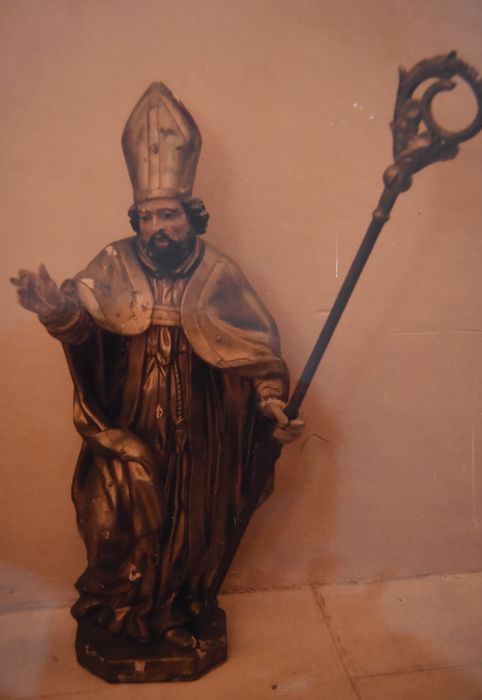statue : Saint Blaise - © Ministère de la Culture (France), Conservation des antiquités et des objets d’art de Haute-Loire – Tous droits réservés