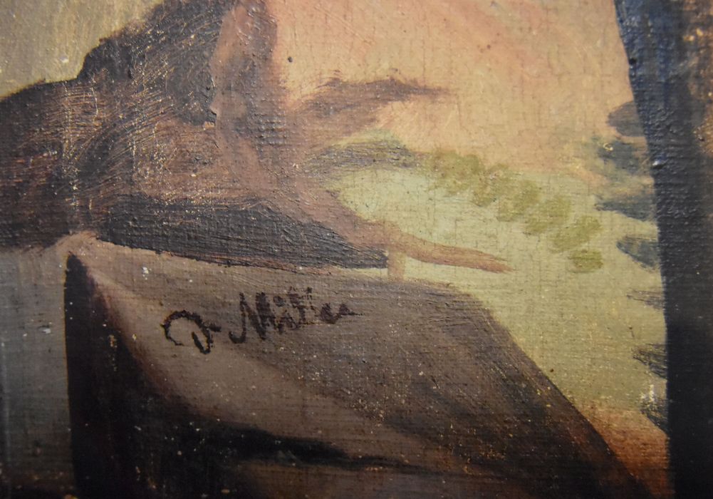 toile peinte (décor mural), détail