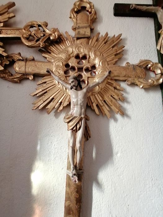 croix de procession, vue partielle - © Ministère de la Culture (France), Conservation des antiquités et des objets d’art de Haute-Loire, tous droits réservés 