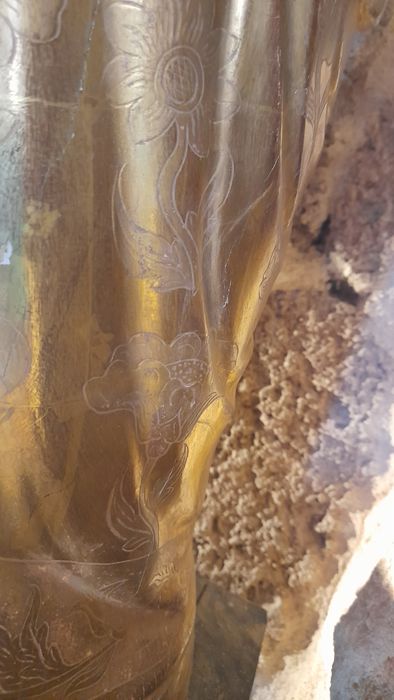 statue : Vierge de l'Immaculée Conception, détail