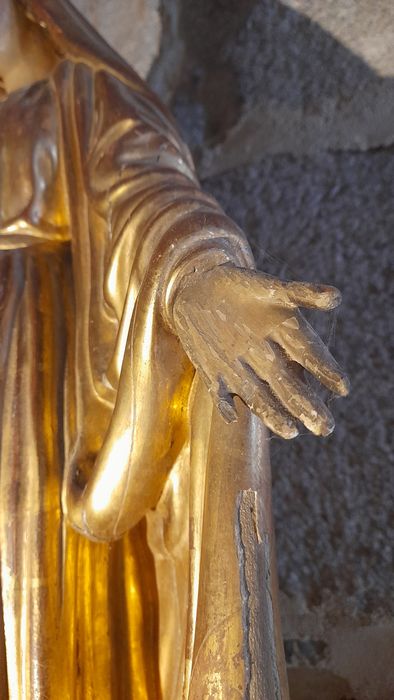 statue : Vierge de l'Immaculée Conception, détail