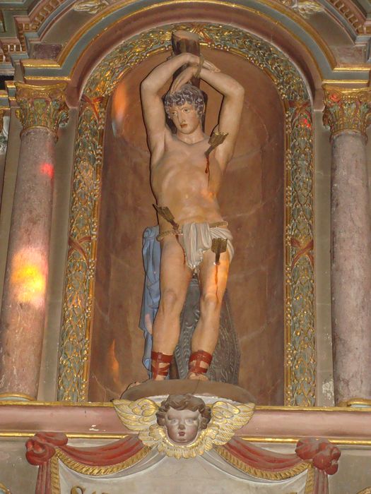 statue : saint Sébastien - © Ministère de la Culture (France), Conservation des antiquités et objets d'art de Loire-Atlantique, tous droits réservés