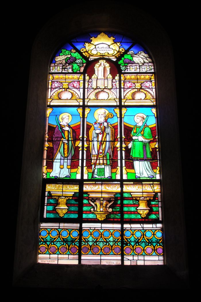 verrière : saint Denis et ses compagnons martyrs - © Ministère de la Culture (France), Conservation des antiquités et objets d'art de Loire-Atlantique, tous droits réservés