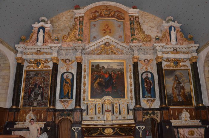 ensemble du maître-autel - © Ministère de la Culture (France), Conservation des antiquités et objets d'art de Loire-Atlantique, tous droits réservés