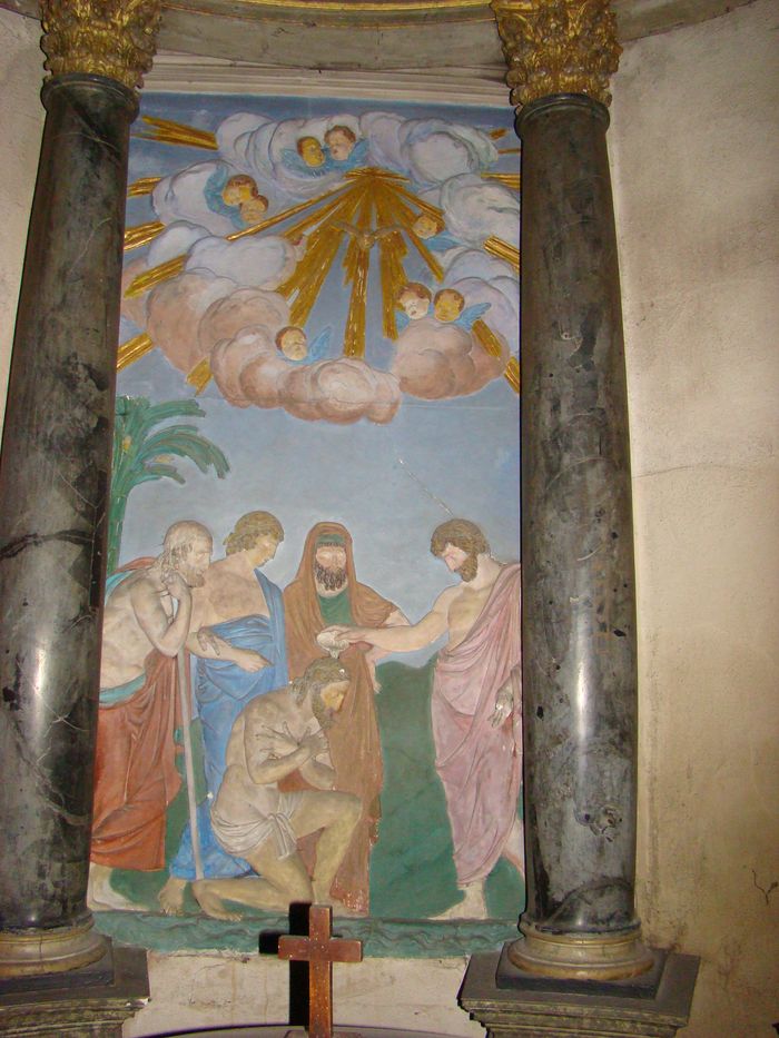 Bas-relief : le Baptême du Christ