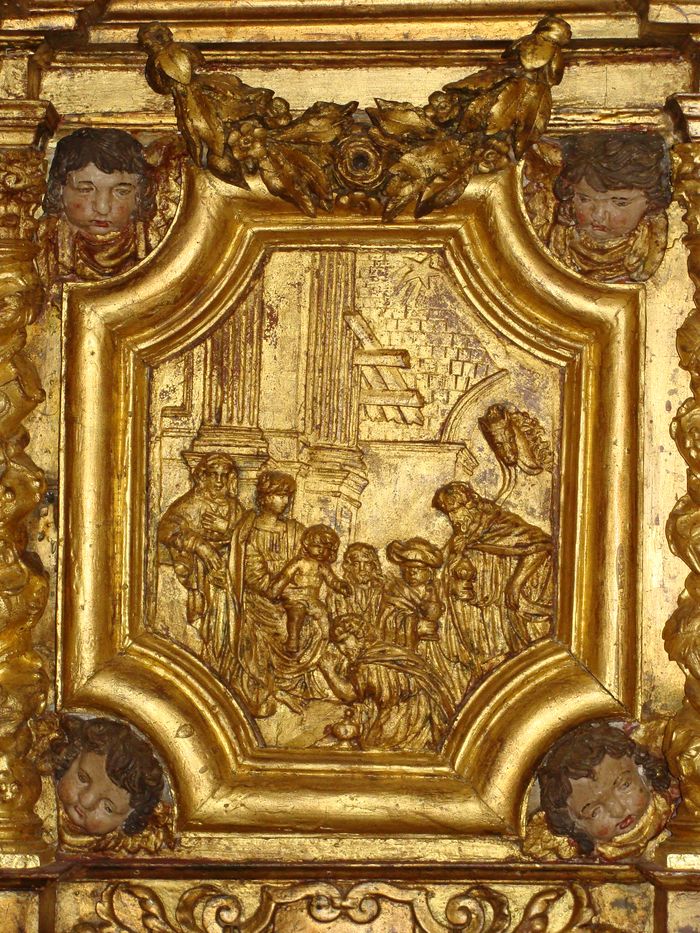 Bas-relief : Adoration des Mages