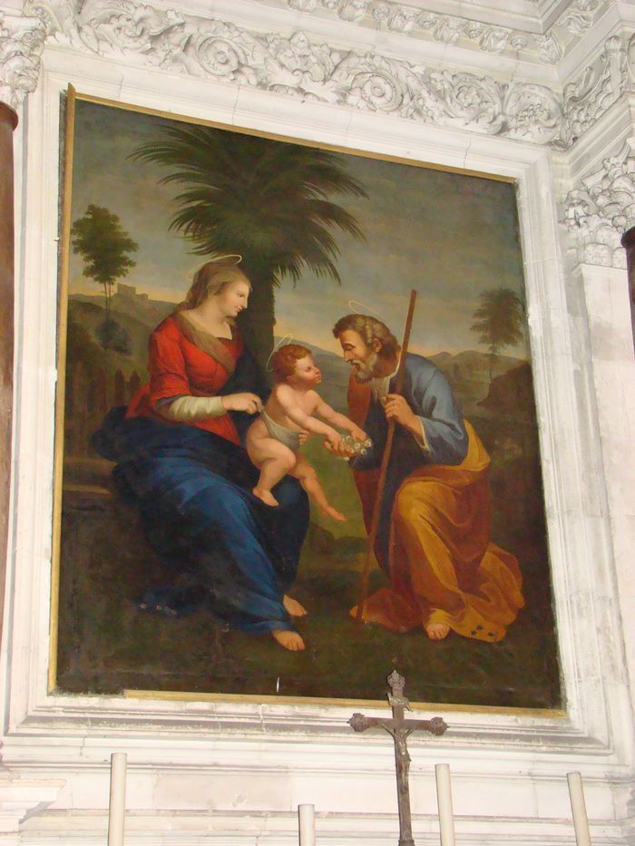 Tableau : la Sainte Famille