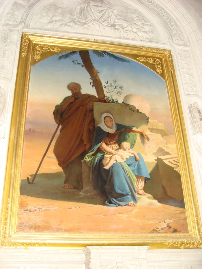 tableau : le Repos pendant la Fuite en Egypte - © Ministère de la Culture (France), Conservation des antiquités et objets d'art de Loire-Atlantique, tous droits réservés