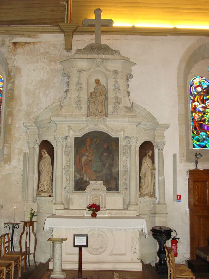 retable latéral nord - © Ministère de la Culture (France), Conservation des antiquités et objets d'art de Loire-Atlantique, tous droits réservés