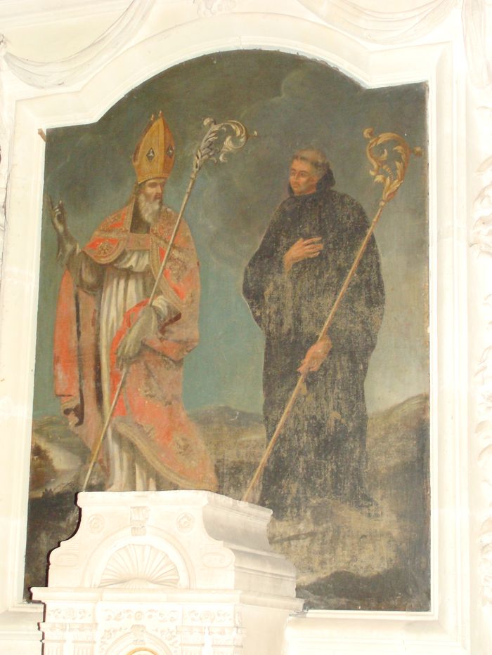 tableau : Evêque et abbé non identifiés - © Ministère de la Culture (France), Conservation des antiquités et objets d'art de Loire-Atlantique, tous droits réservés