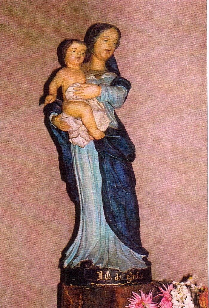 statue : Vierge à l'Enfant dite Notre-Dame-de-Grâce - © Ministère de la Culture (France), Conservation des antiquités et des objets d’art de Loire-Atlantique – Tous droits réservés