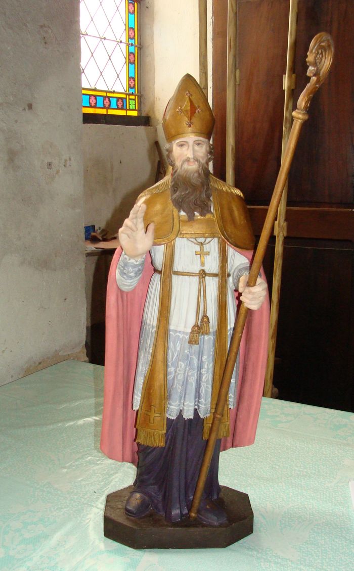 statue : Saint évêque - © Ministère de la Culture (France), Conservation des antiquités et objets d'art de Loire-Atlantique, tous droits réservés