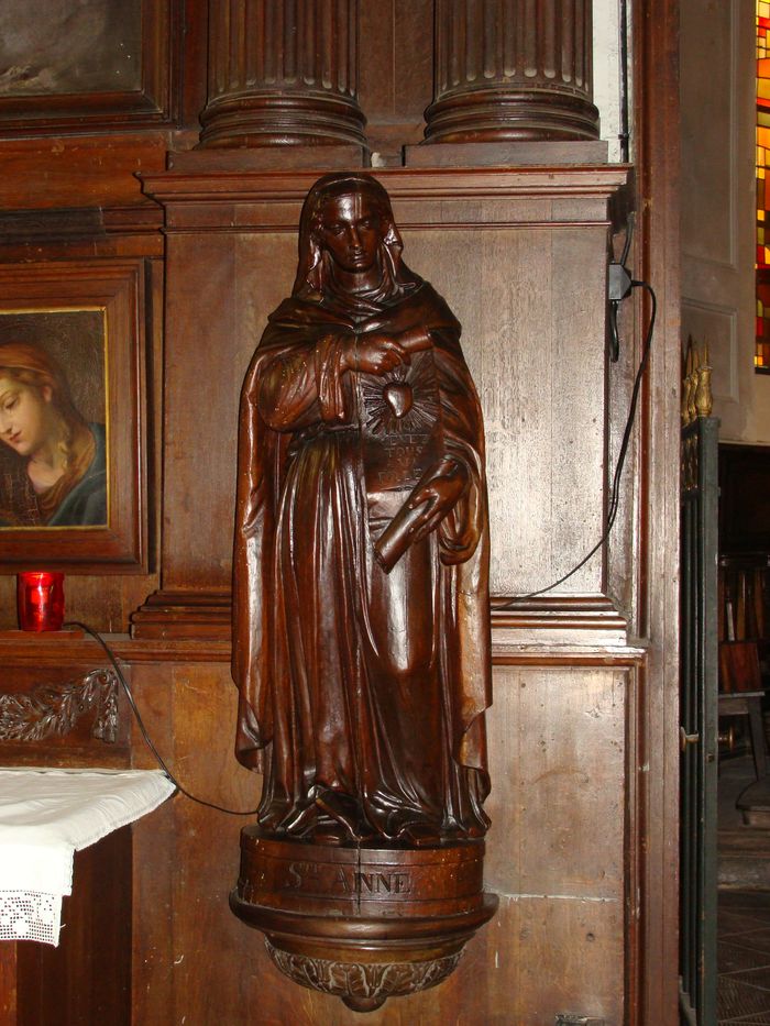 ensemble de quatre statues : Sainte Marguerite, Sainte Anne, Sainte Marie, Saint Joseph