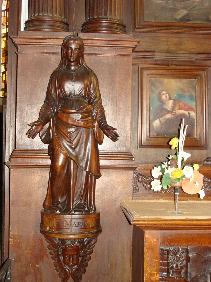 ensemble de quatre statues : Sainte Marguerite, Sainte Anne, Sainte Marie, Saint Joseph