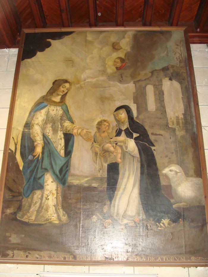 tableau : Apparition de la Vierge et de l'Enfant à sainte Agnès de Montepulciano