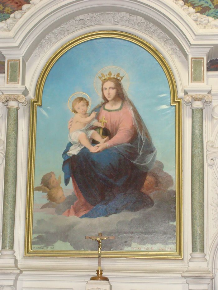 tableau : La Vierge à l'Enfant - © Ministère de la Culture (France), Conservation des antiquités et objets d'art de Loire-Atlantique, tous droits réservés