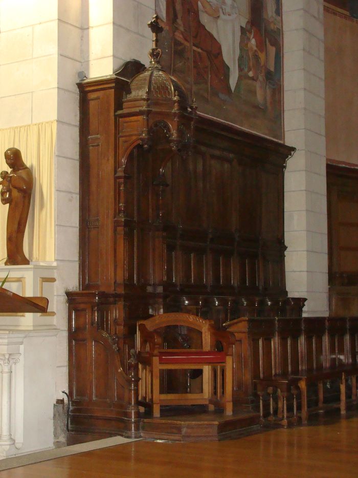 ensemble des stalles - © Ministère de la Culture (France), Conservation des antiquités et objets d'art de Loire-Atlantique, tous droits réservés